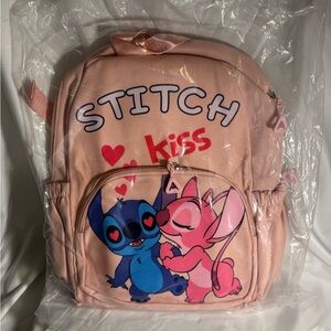 Stitch and Angel Kids Backpack - Pink and Blue